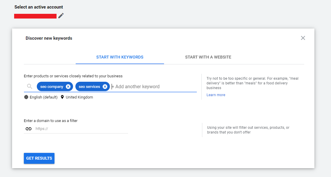 5 Google Keyword Planner – Discovery